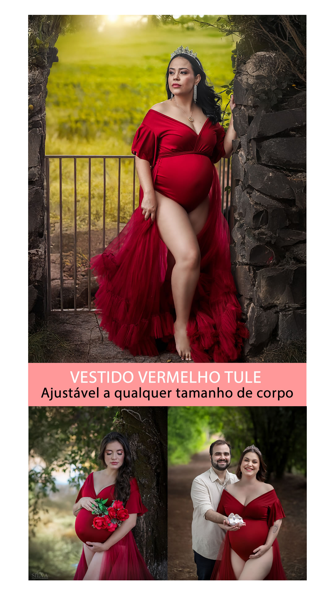 ensaio-gestante-vestido-vermelho-tule-londrina-cambe-sertanopolis-ibipora